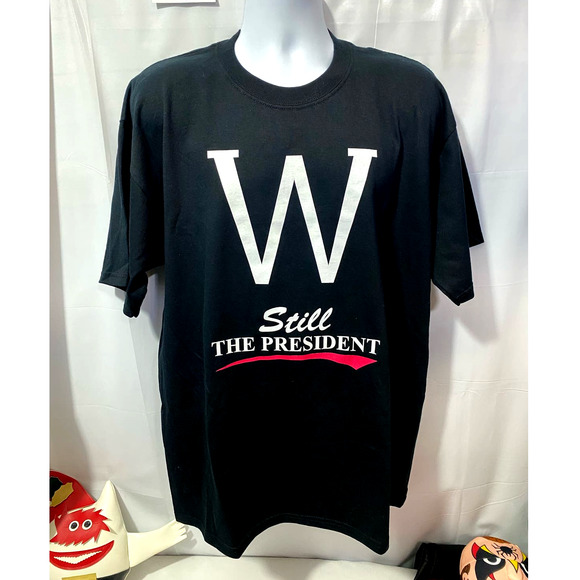 George W Bush W The President T-SHIRT XL Black - Picture 9 of 9